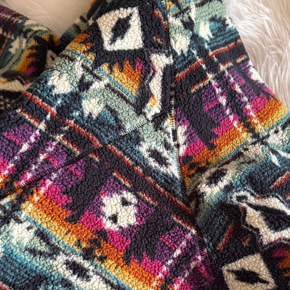Unique Patterned Fleece Jacket M - Picture 7 of 7